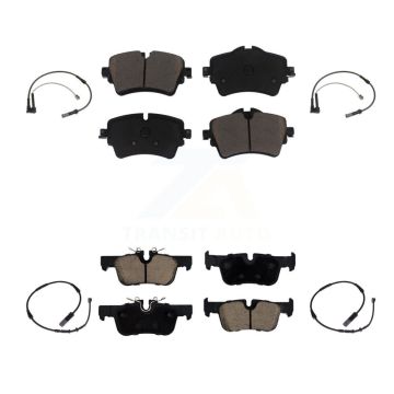 Front Rear Ceramic Brake Pads Wear Sensor Kit For Mini Cooper Clubman Base ALL4 with 1.5L KCW-100197