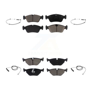 Front Rear Ceramic Disc Brake Pad Wear Sensor Kit For BMW 325i 325Ci 320i 328i 323Ci 323i KCW-100199