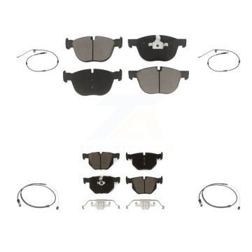 Front Rear Ceramic Disc Brake Pads And Wear Sensors Kit For BMW X5 X6 KCW-100203
