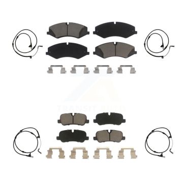 Front Rear Ceramic Brake Pads Wear Sensor Kit For Land Rover Range Sport with 360mm Rotor KCW-100204