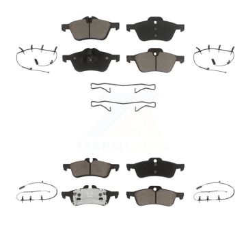Front Rear Ceramic Disc Brake Pads And Wear Sensors Kit For Mini Cooper KCW-100242