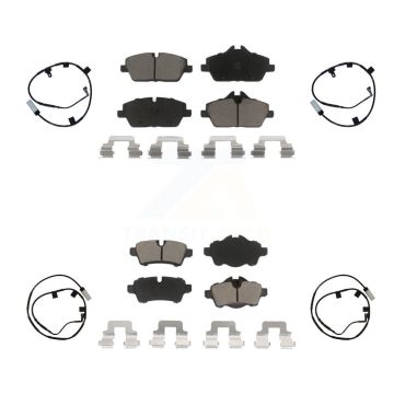 Front Rear Ceramic Disc Brake Pads And Wear Sensors Kit For Mini Cooper KCW-100246