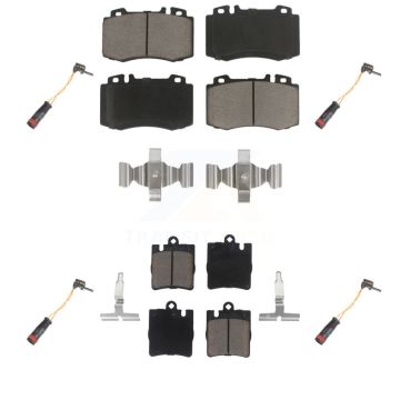Front Rear Ceramic Disc Brake Pad Wear Sensor Kit For Mercedes-Benz C230 SLK350 C320 C350 KCW-100273