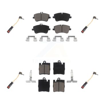 Front Rear Ceramic Disc Brake Pad Wear Sensor Kit For Mercedes-Benz C280 C320 CLK320 C350 KCW-100275