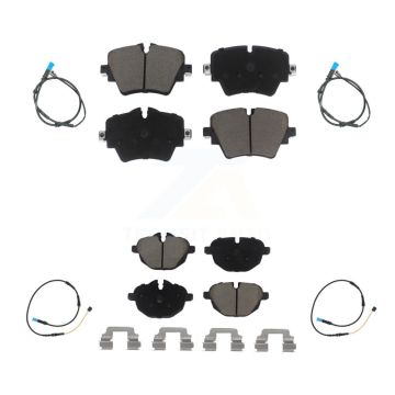 Front Rear Ceramic Disc Brake Pads And Wear Sensors Kit For BMW X4 KCW-100281