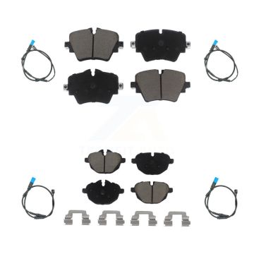 Front Rear Ceramic Disc Brake Pads And Wear Sensors Kit For BMW X3 KCW-100282