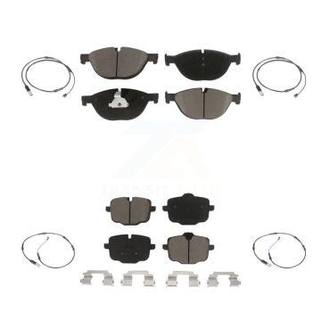 Front Rear Ceramic Disc Brake Pad And Wear Sensor Kit For BMW 650i xDrive Gran Coupe 550i KCW-100284