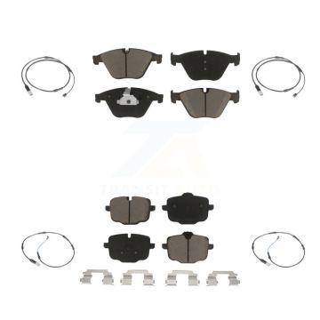 Front Rear Ceramic Disc Brake Pad And Wear Sensor Kit For BMW 535i 640i Gran Coupe xDrive KCW-100286