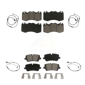 Front Rear Ceramic Disc Brake Pads And Wear Sensors Kit For Land Rover Range Sport KCW-100292