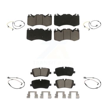 Front Rear Ceramic Disc Brake Pads And Wear Sensors Kit For Land Rover Range Sport KCW-100293