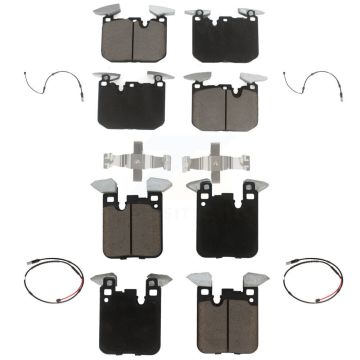 Front Rear Ceramic Disc Brake Pads And Wear Sensors Kit For BMW M3 M2 KCW-100301