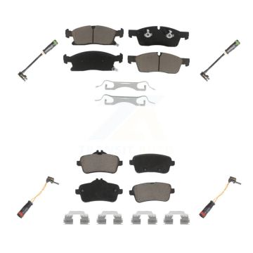 Front Rear Ceramic Brake Pads Wear Sensor Kit For Mercedes-Benz GLE400 GL350 GLS450 GL450 KCW-100305
