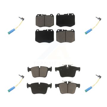 Front Rear Ceramic Disc Brake Pads And Wear Sensors Kit For Mercedes-Benz C300 C400 C350e KCW-100308