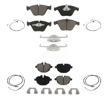 Front Rear Ceramic Disc Brake Pads And Wear Sensors Kit For BMW Z4 KCW-100322