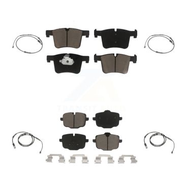 Front Rear Ceramic Disc Brake Pads And Wear Sensors Kit For 2012 BMW X3 From 10 11 KCW-100324