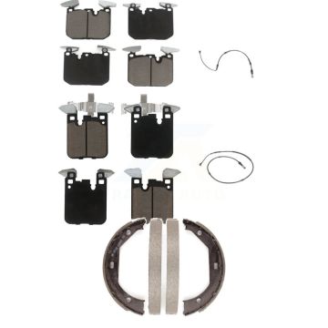Front Rear Ceramic Brake Pad Wear Sensor Kit (5Pc) For BMW 435i xDrive 440i Gran Coupe M2 KCW-100352