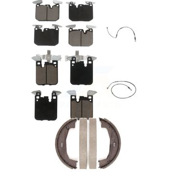 Front Rear Ceramic Disc Brake Pads And Wear Sensors Kit (5Pc) For BMW M240i xDrive KCW-100357