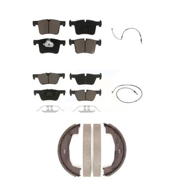 Front Rear Ceramic Disc Brake Pad And Wear Sensor Kit (5Pc) For BMW 320i xDrive 328d 2.0L KCW-100358