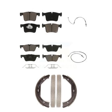 Front Rear Ceramic Disc Brake Pad And Wear Sensor Kit (5Pc) For BMW 320i xDrive 328d 2.0L KCW-100361