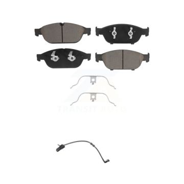 Front Ceramic Disc Brake Pads And Wear Sensors Kit For Audi A6 Quattro A7 KCW-100451