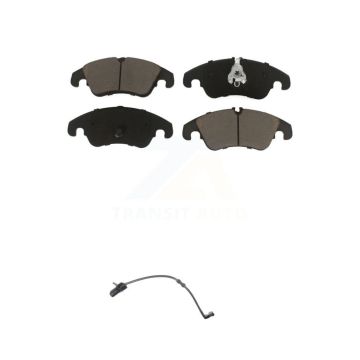 Front Ceramic Disc Brake Pads And Wear Sensors Kit For Audi A7 Quattro A6 KCW-100452