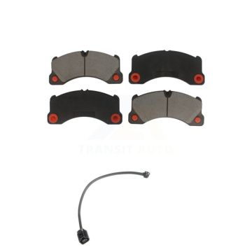 Front Ceramic Brake Pad & Wear Sensor Kit For Porsche Cayenne Volkswagen Touareg Panamera KCW-100470