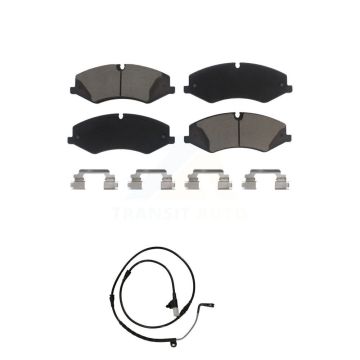 Front Ceramic Brake Pad Wear Sensor Kit For 10-13 Land Rover Range Sport with 360mm Rotor KCW-100495