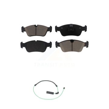 Front Ceramic Disc Brake Pads And Wear Sensors Kit For 2001-2005 BMW 325xi 2.5L KCW-100513