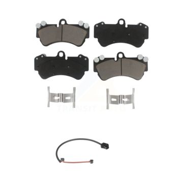 Front Ceramic Disc Brake Pads And Wear Sensors Kit For Porsche Cayenne KCW-100522