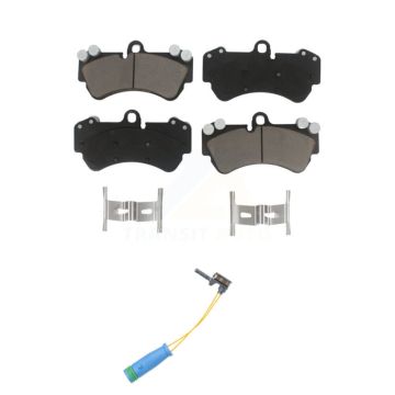 Front Ceramic Disc Brake Pads And Wear Sensors Kit For 2017-2018 Mercedes-Benz G550 4x4 KCW-100524