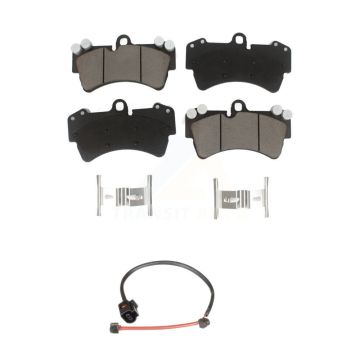 Front Ceramic Disc Brake Pads And Wear Sensors Kit For Porsche Cayenne KCW-100526