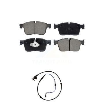Front Ceramic Disc Brake Pads And Wear Sensors Kit For Jaguar XE XF KCW-100535