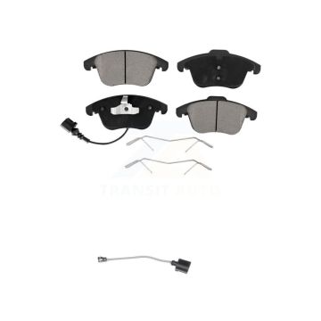 Front Ceramic Disc Brake Pads And Extra Wear Sensors Kit For Volkswagen Tiguan Limited KCW-100547