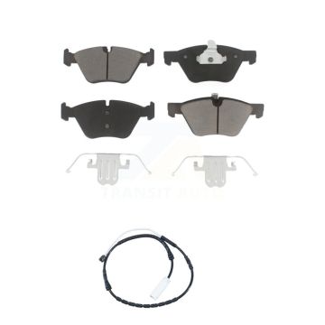 Front Ceramic Disc Brake Pads And Wear Sensors Kit For 2012 BMW X1 xDrive28i KCW-100552
