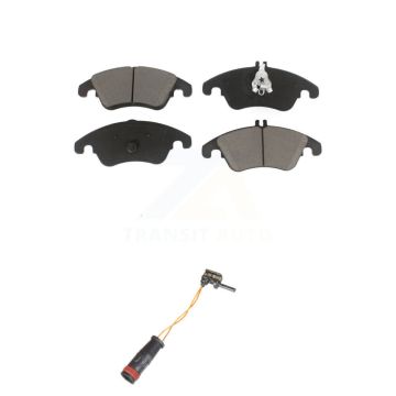 Front Ceramic Brake Pad & Wear Sensor Kit For Mercedes-Benz C300 E350 C350 E550 E250 E400 KCW-100574