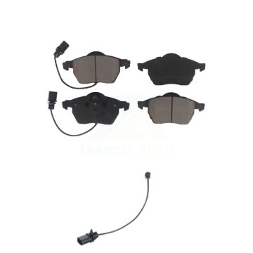 Front Ceramic Disc Brake Pads And Extra Wear Sensors Kit For Volkswagen Passat KCW-100580