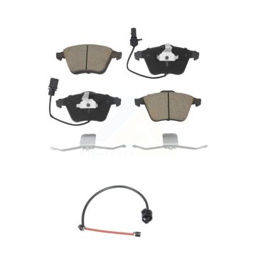 Front Ceramic Disc Brake Pad And Extra Wear Sensor Kit For 2012-2013 Audi TT Quattro 2.0L KCW-100582