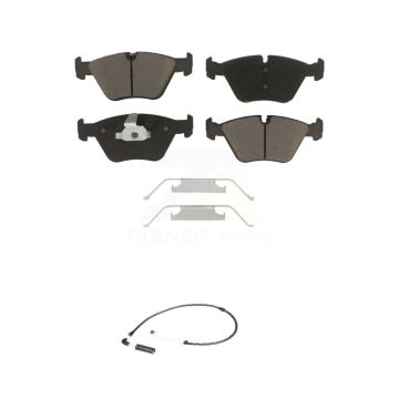 Front Ceramic Disc Brake Pads And Wear Sensors Kit For 2004-2010 BMW X3 KCW-100593