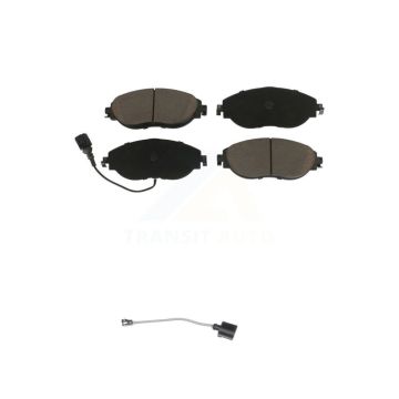 Front Ceramic Brake Pad & Extra Wear Sensor Kit For Volkswagen Tiguan Jetta Audi Q3 GTI R KCW-100598