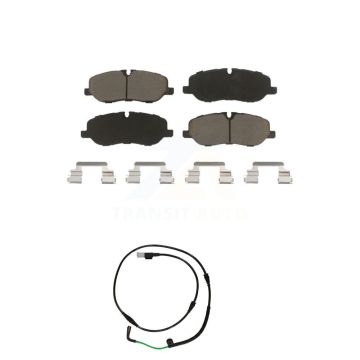 Front Ceramic Disc Brake Pads And Wear Sensors Kit For 2005-2009 Land Rover LR3 4.4L KCW-100602