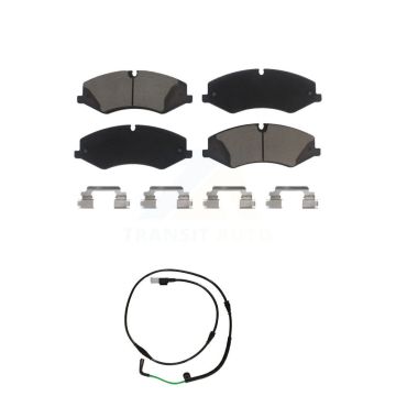 Front Ceramic Disc Brake Pads And Wear Sensors Kit For Land Rover LR4 KCW-100605