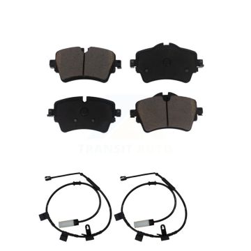 Front Ceramic Disc Brake Pads And Wear Sensor Pairs Kit For 2015 Mini Cooper 1.6L KCW-100619