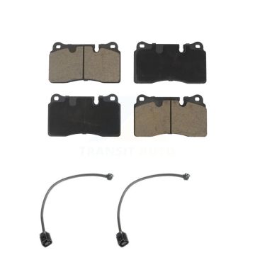 Front Ceramic Disc Brake Pads And Wear Sensor Pairs Kit For Volkswagen Touareg KCW-100630