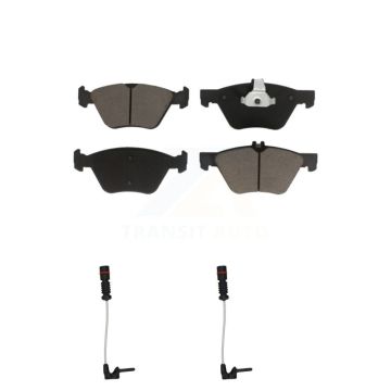 Front Ceramic Brake Pads & Wear Sensor Pair Kit For Mercedes-Benz E320 Chrysler Crossfire KCW-100642