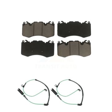 Front Ceramic Disc Brake Pads And Wear Sensor Pairs Kit For Land Rover Range KCW-100649