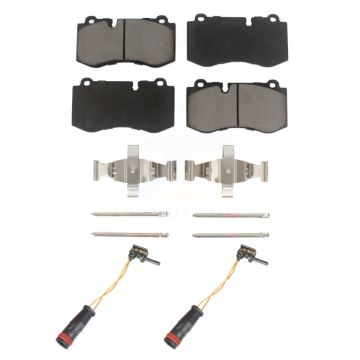 Front Ceramic Disc Brake Pads And Wear Sensor Pair Kit For Mercedes-Benz SL550 S350 CL550 KCW-100660