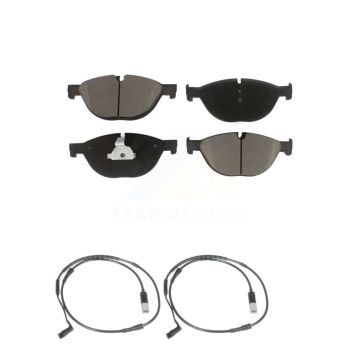Front Ceramic Disc Brake Pads And Wear Sensor Pairs Kit For 2009 BMW 750i 750Li KCW-100668