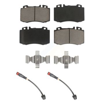 Front Ceramic Disc Brake Pads And Wear Sensor Pairs Kit For Mercedes-Benz SL500 SLK55 AMG KCW-100675