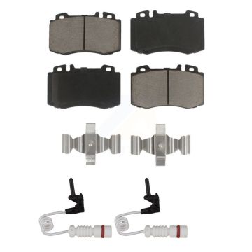 Front Ceramic Disc Brake Pads Wear Sensor Pair Kit For Mercedes-Benz ML500 ML430 ML55 AMG KCW-100678