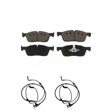 Front Ceramic Brake Pads Wear Sensor Pair Kit For Land Rover Discovery Sport Range Evoque KCW-100685